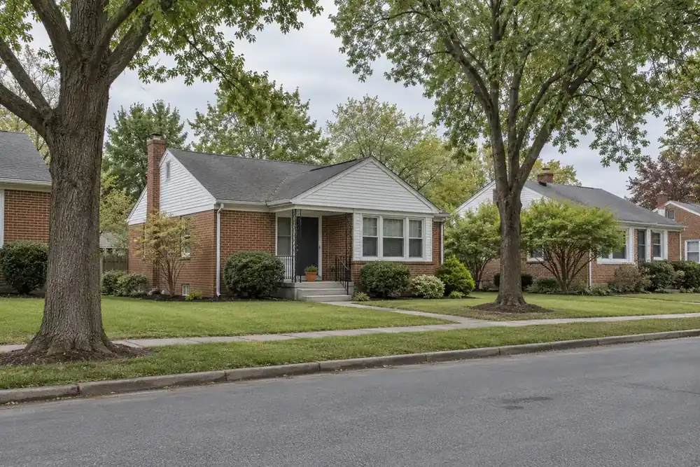 Illustration of a typical residential street in the East Riverdale, MD area