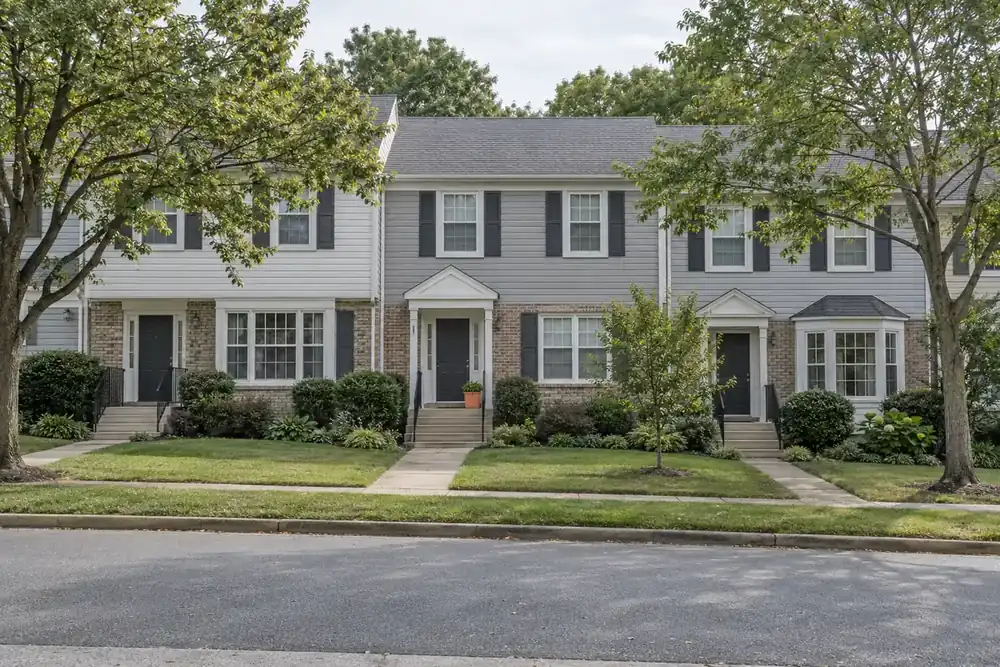 Illustration of a typical residential street in the Flower Hill, MD area