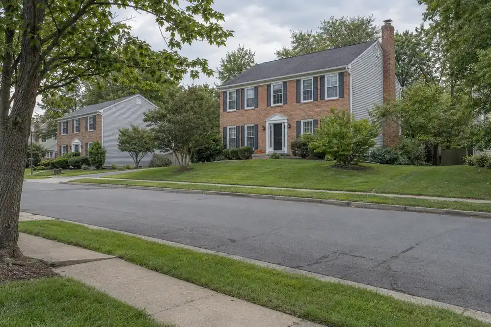 Illustration of a typical residential street in the Newington, VA area