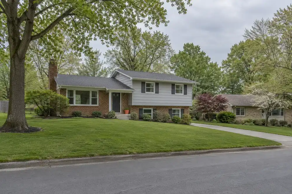 Illustration of a typical residential street in the Rose Hill, VA area