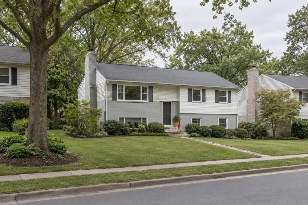 Illustration of a typical residential street in the West Falls Church, VA area